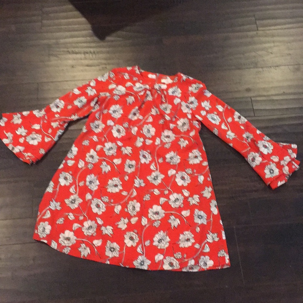 Girls xl formal knee length flare sleeve dress